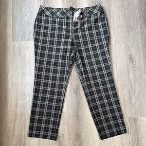 White House Black Market Plaid Chinos